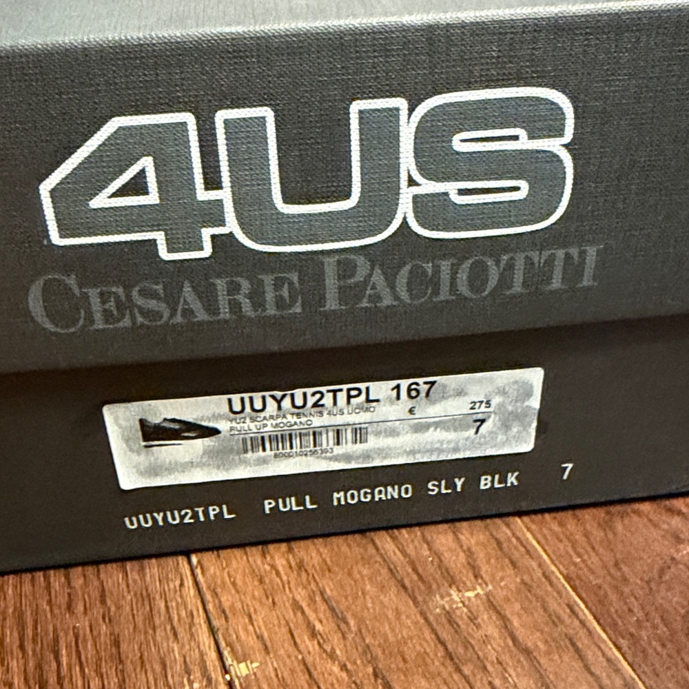 Cesare Paciotti Black Leather Footwear